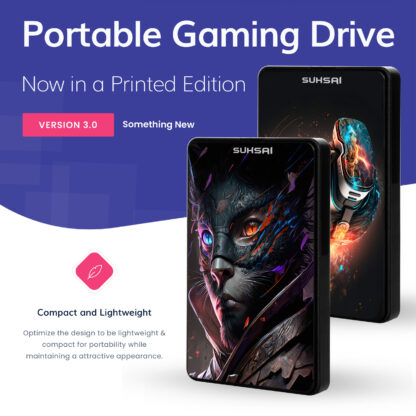 Sushai Gaming Harddrive Portable External Hard Drive - Printed